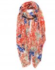 Floral print scarf