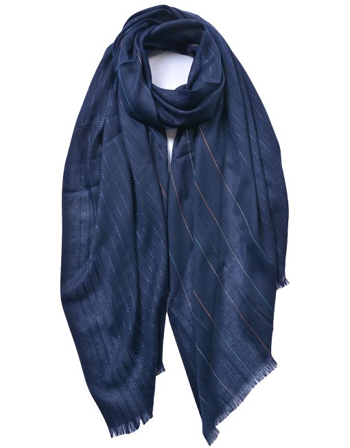 Navy cotton scarf