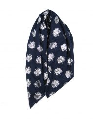 Navy oak tree scarf