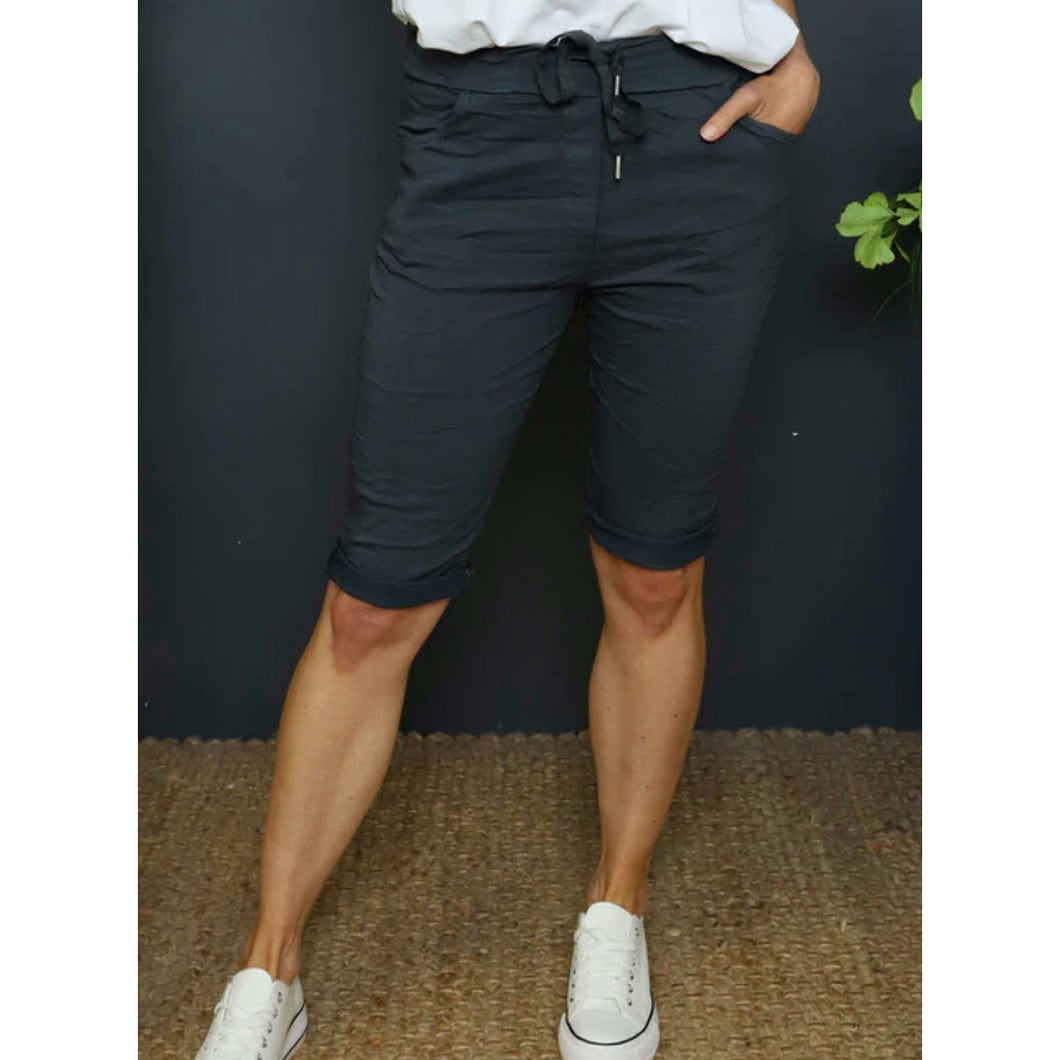 Charcoal grey magic shorts
