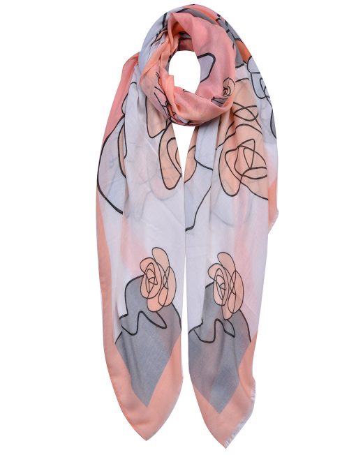 Big flower scarf