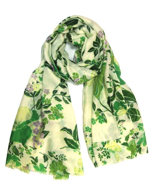 Flower pattern scarf