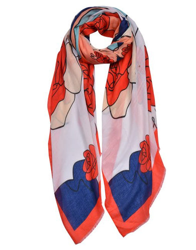 Floral scarf