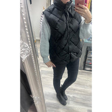 Black woven gilet