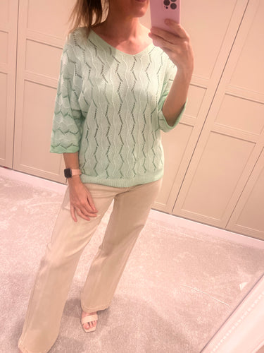 Mint green jumper