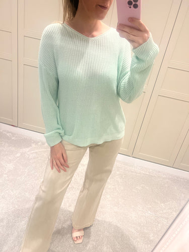 Mint green jumper