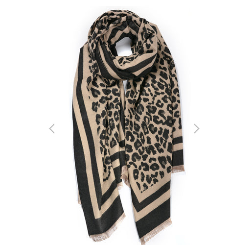 Leopard print scarf