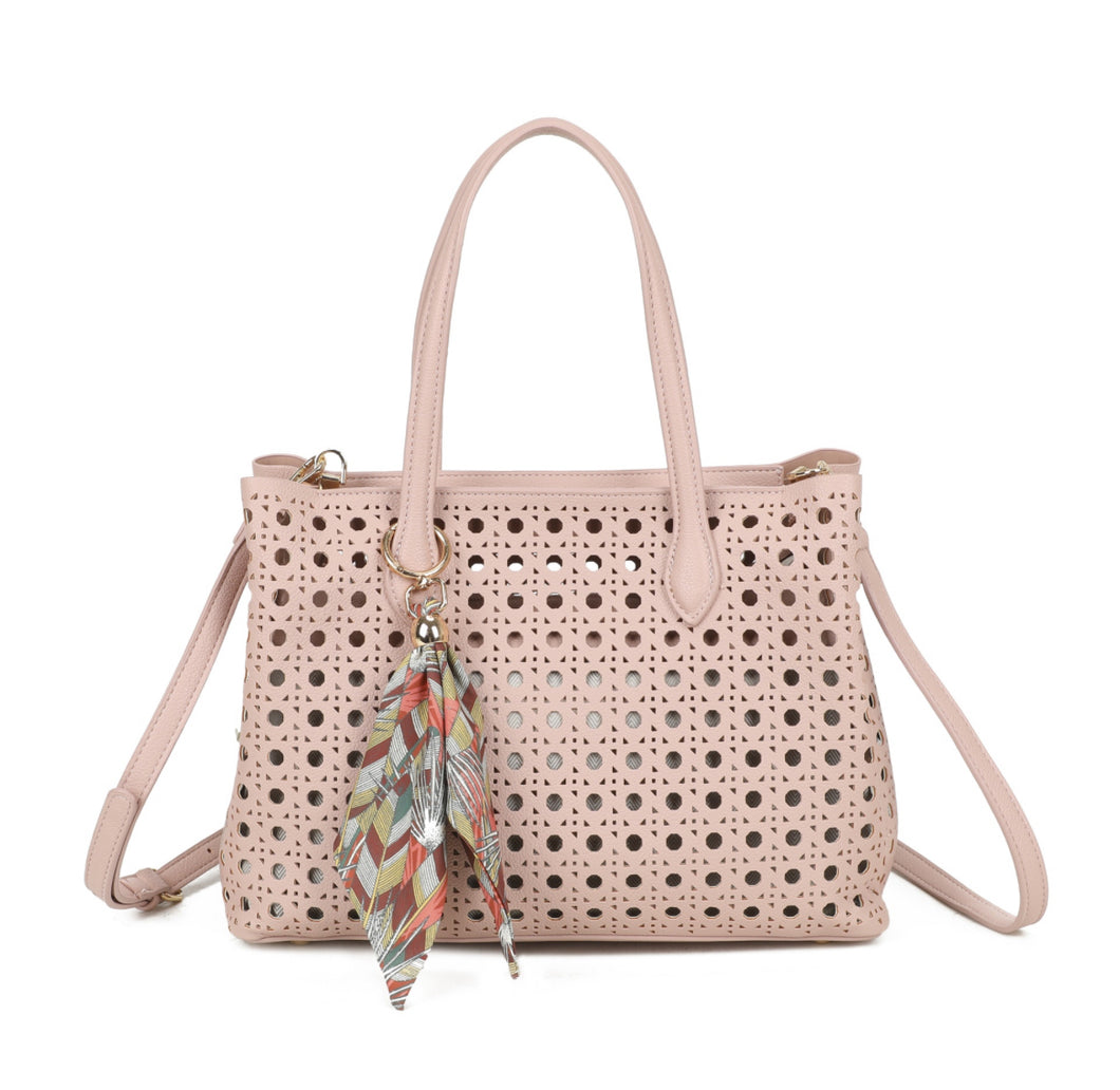 Pink scarf bag