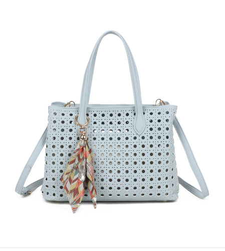 Blue scarf bag