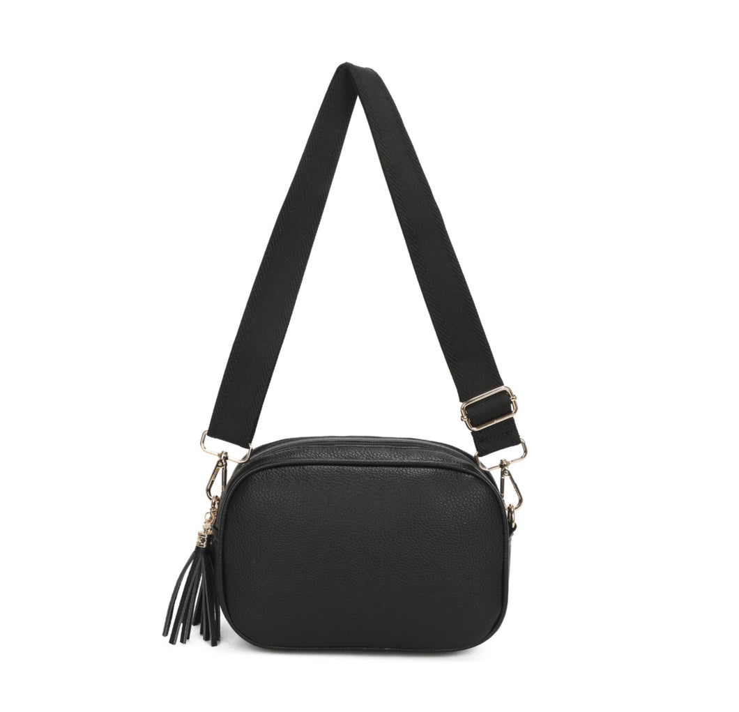 Black cross body bag