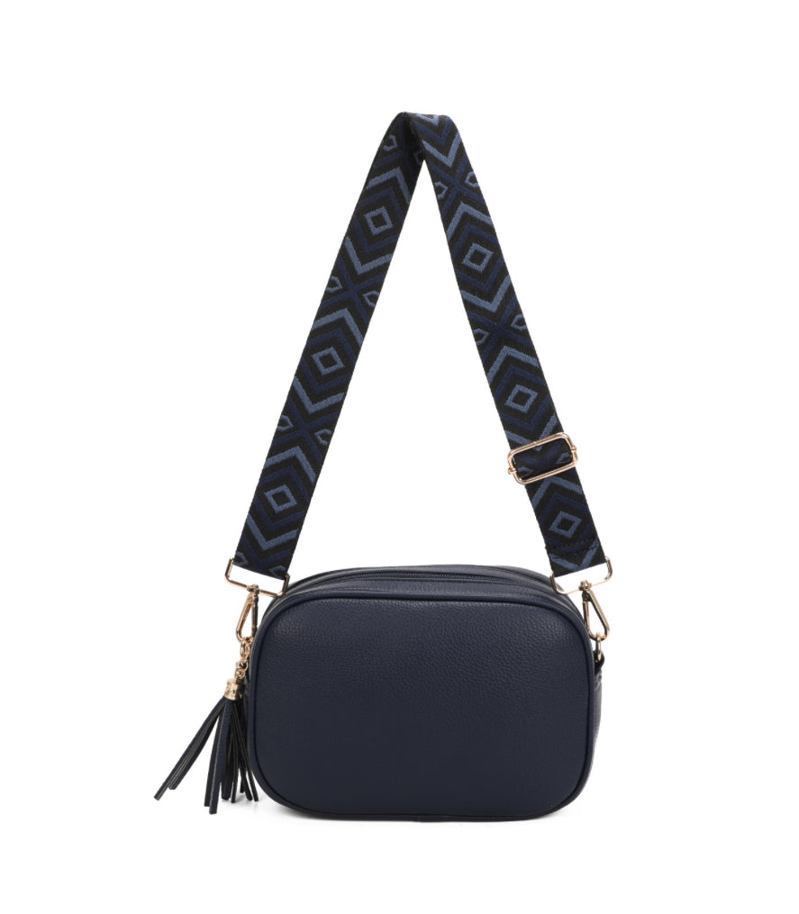 Navy cross body bag