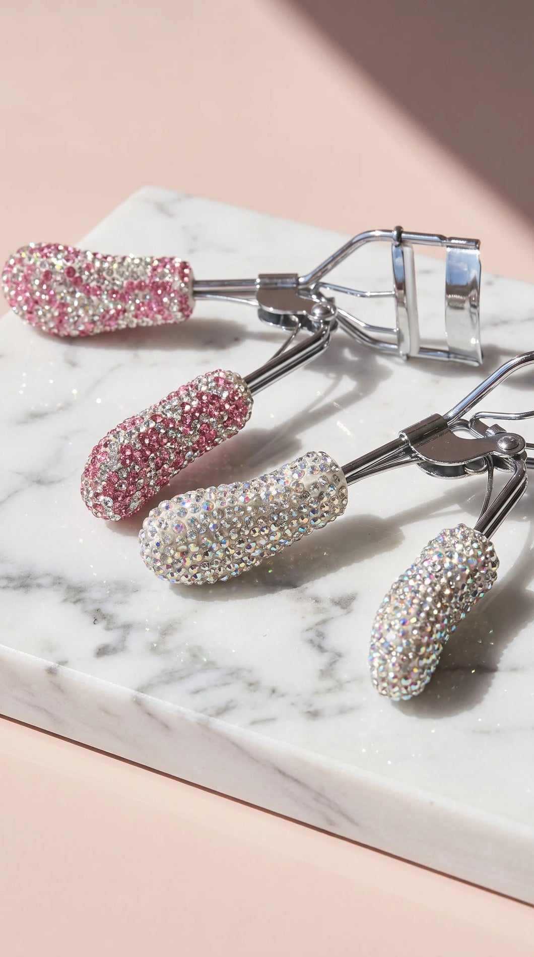Crystal Pink diamanté eyelash curler