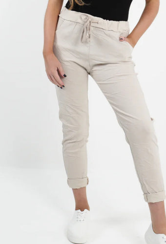 Beige magic pants PRE ORDER