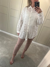 White Broderie Anglaise Shirt