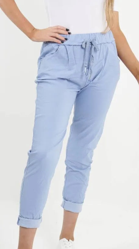 Baby blue magic pants