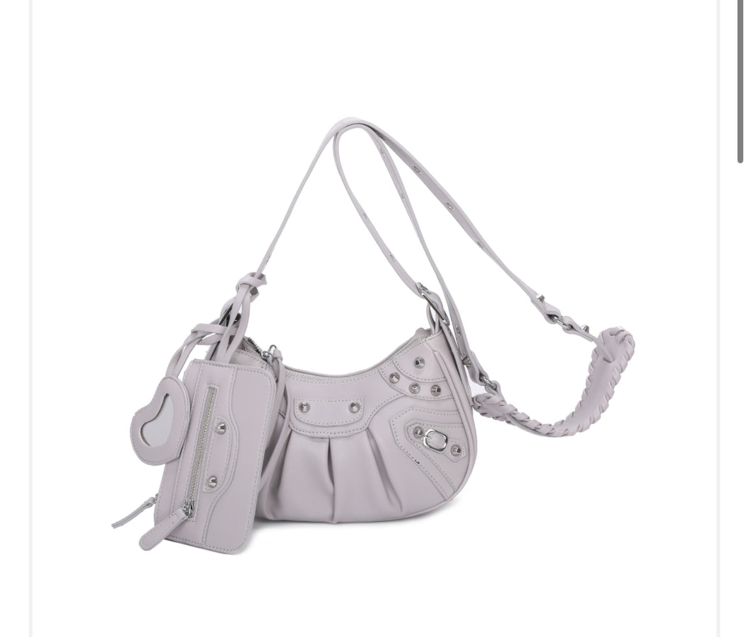 SALE grey bag and purse set