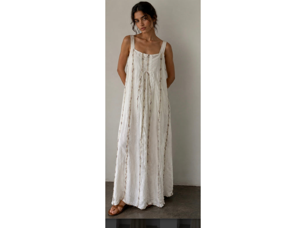 White maxi dress