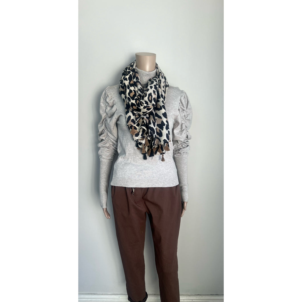 Leopard print scarf