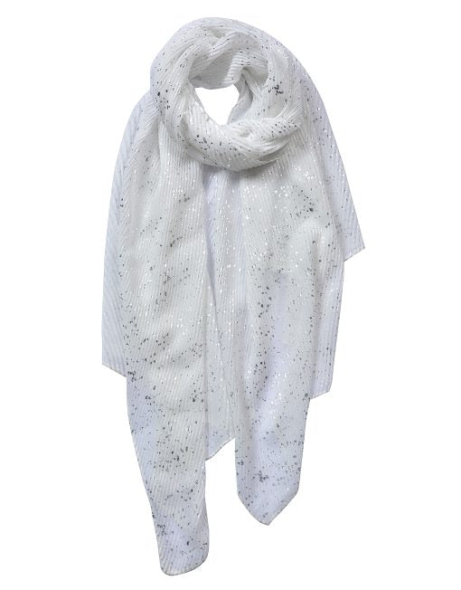 Baby blue glitter crinkle scarf