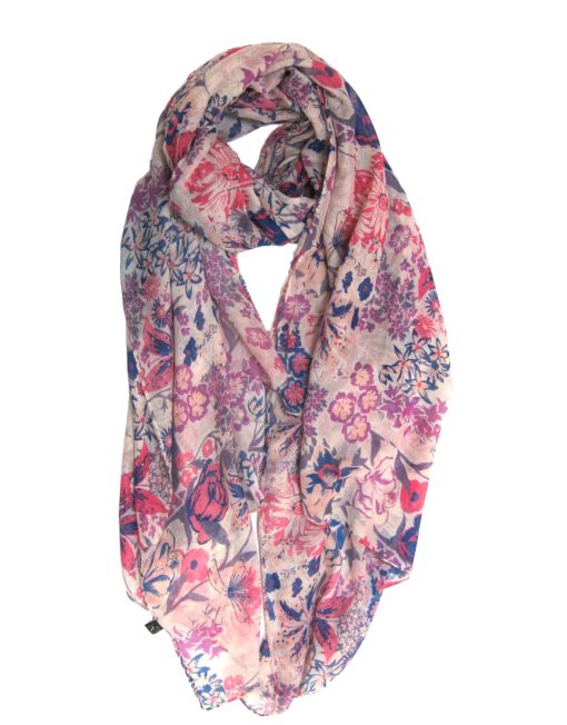 Flower print scarf