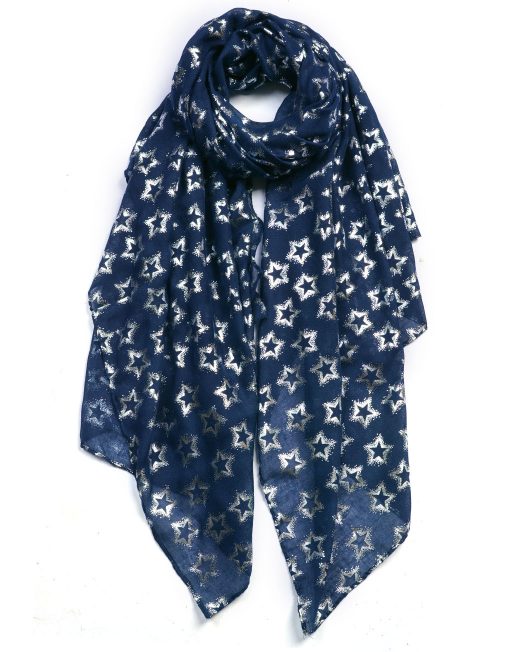 Navy star scarf