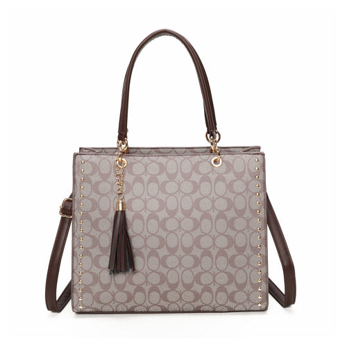 Patterned tote bag