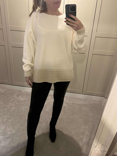 Sparkle cream jumper